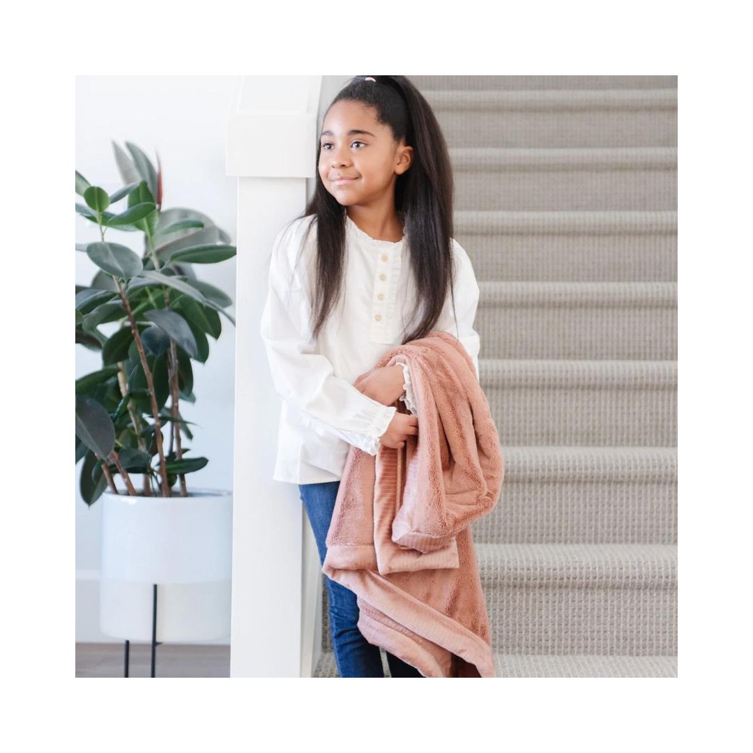 Rosy Lush Toddler Blanket