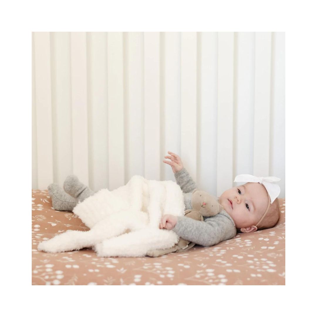 Ivory Bamboni Mini Blanket