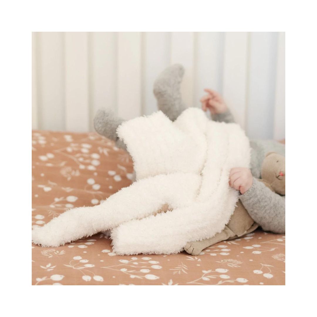 Ivory Bamboni Mini Blanket