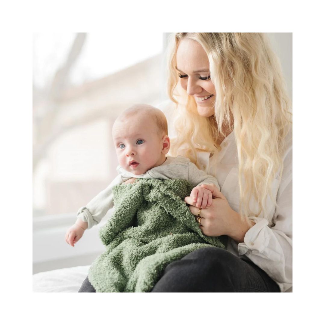 Olive Bamboni Mini Blanket