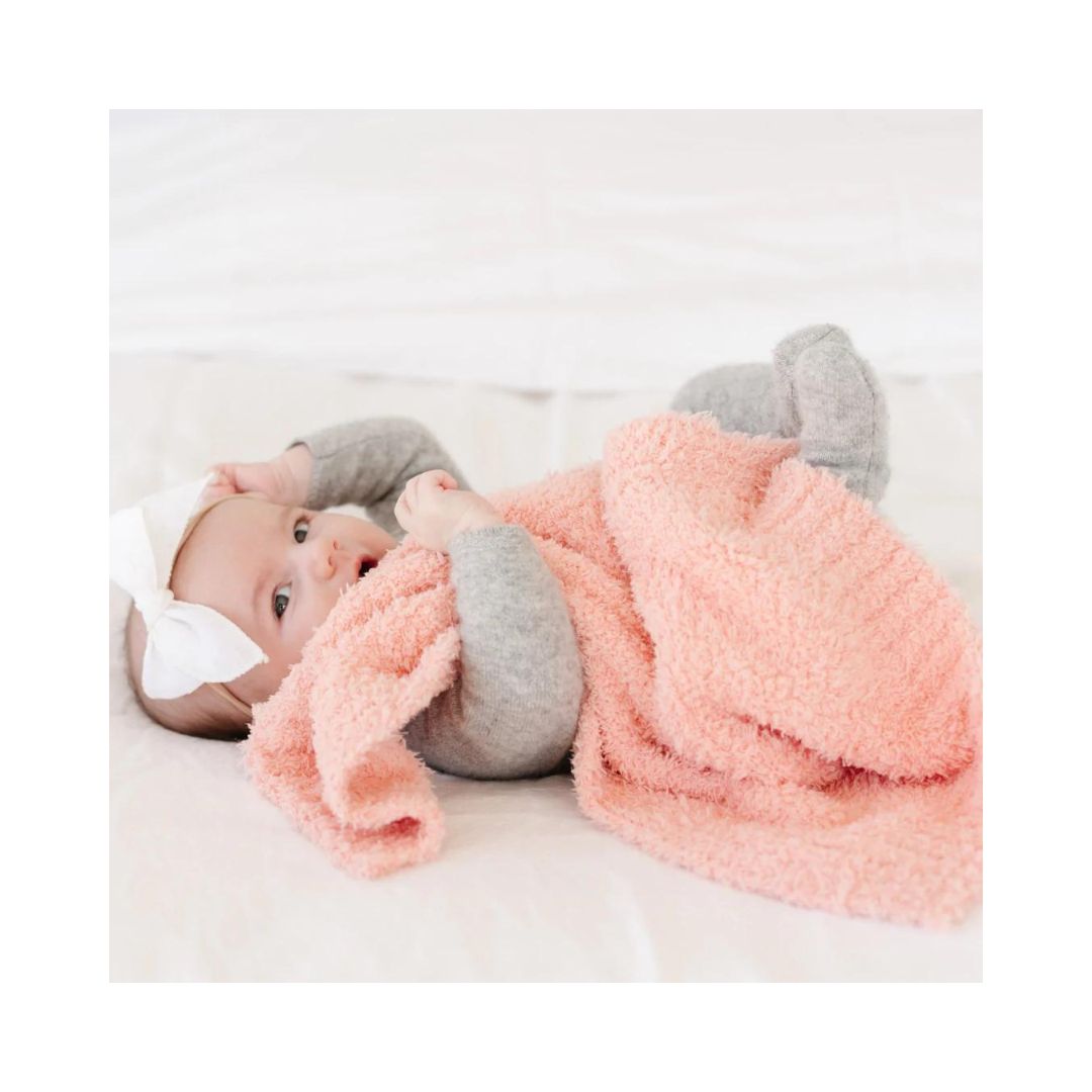 Peach Bamboni Mini Blanket
