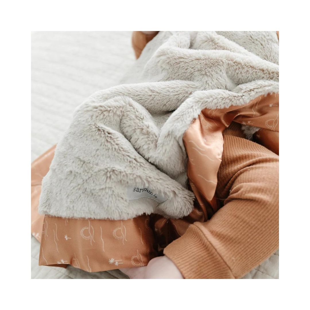 Sun and Sea Satin Border Mini Blanket