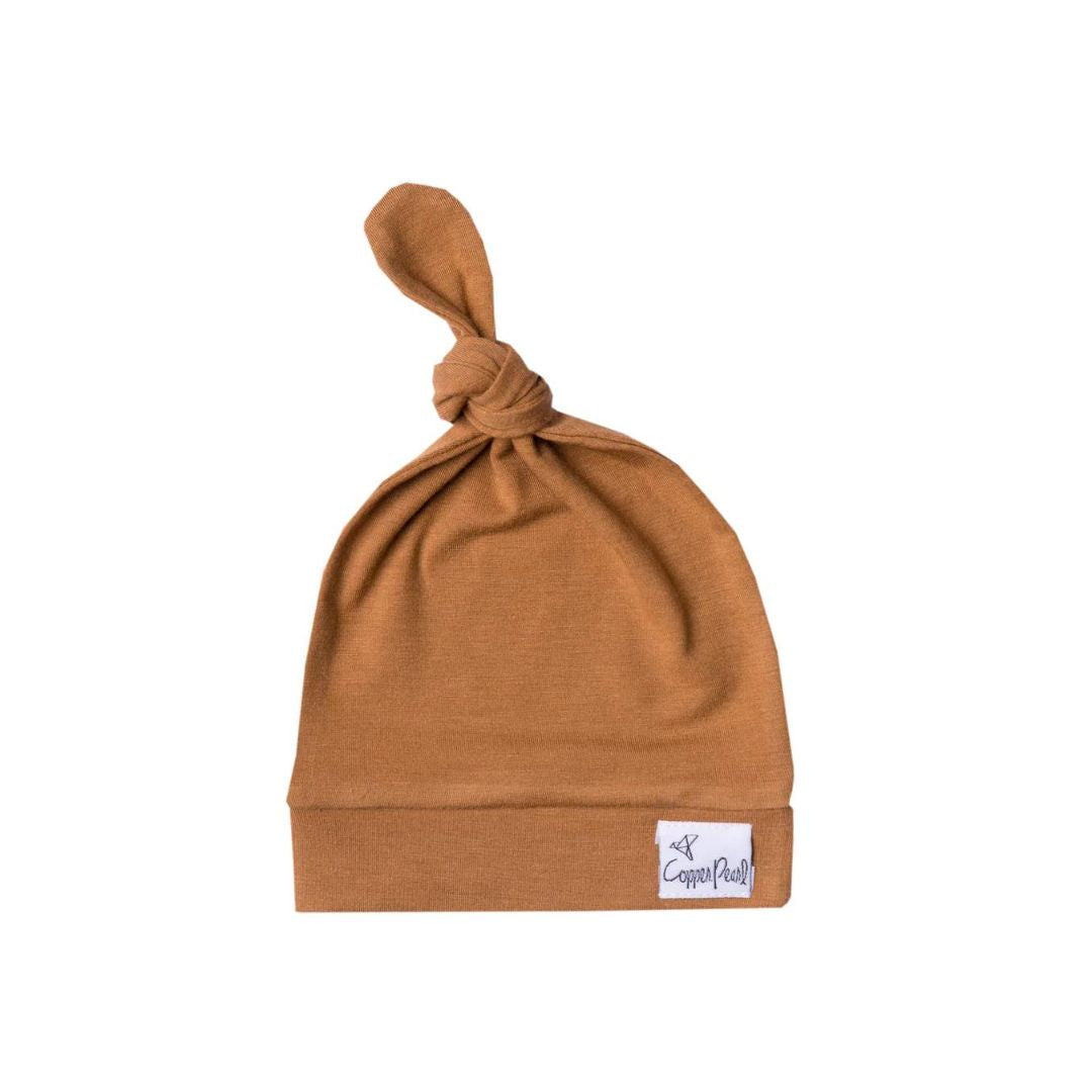 Camel Top Knot Hat