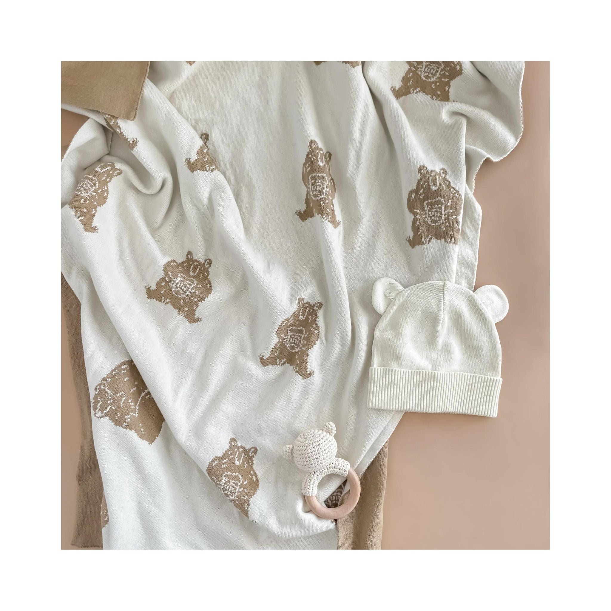 Cotton Baby Honey Bear Gift Set