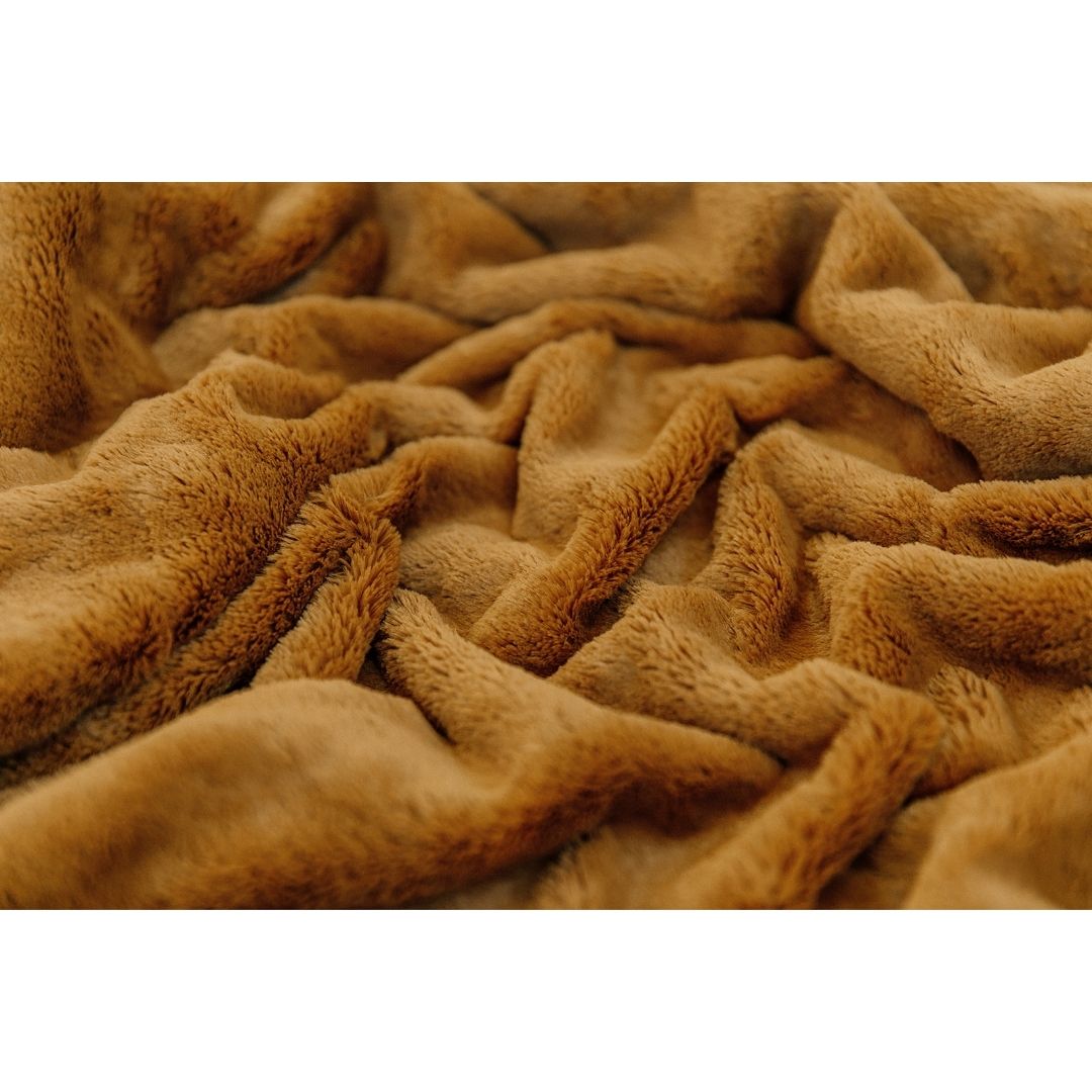 Camel Lush Receiving Blanket