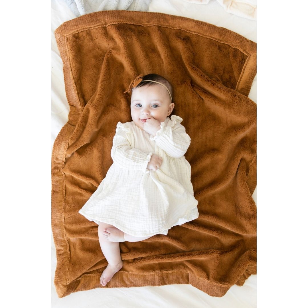 Camel Lush Receiving Blanket