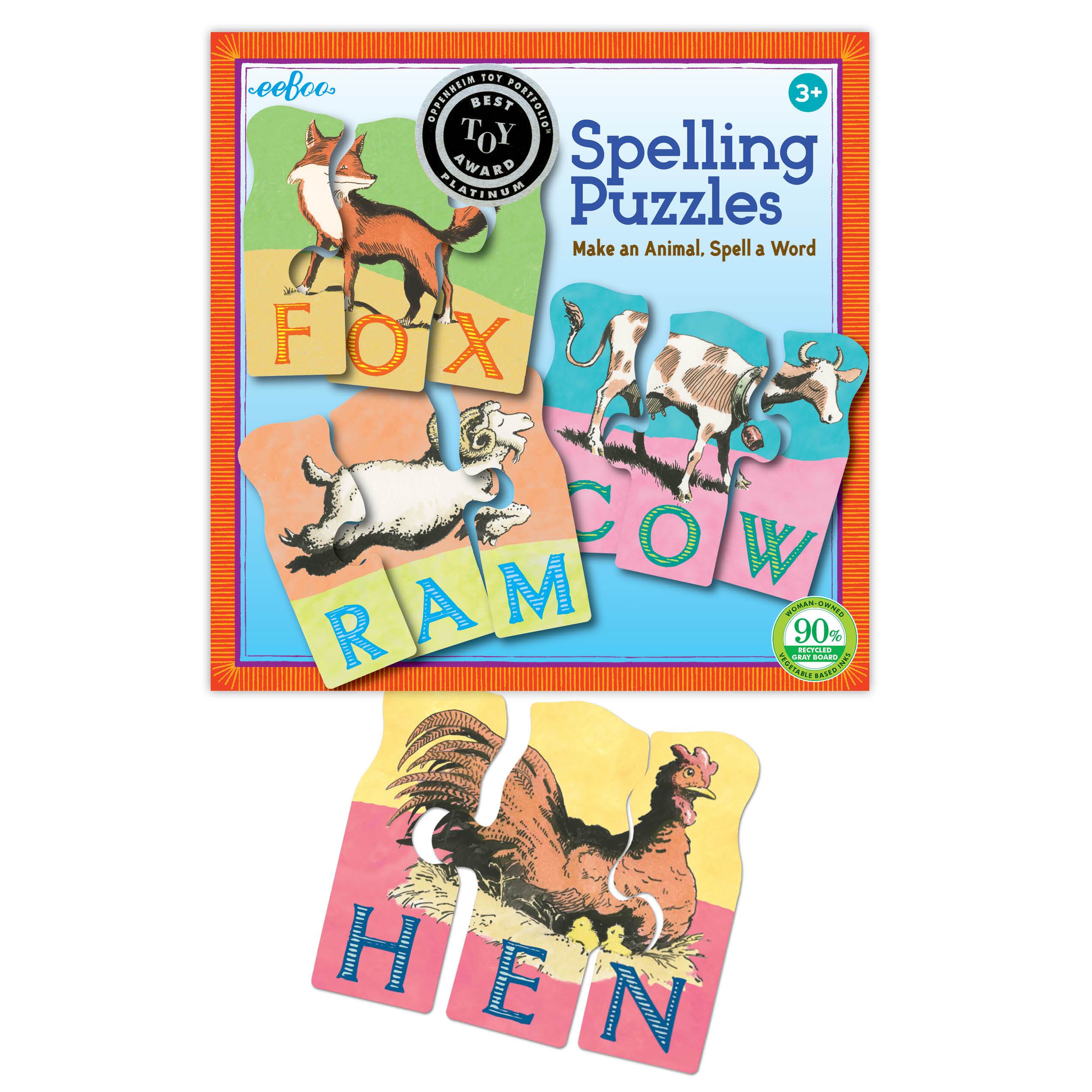 Animal Spelling Puzzle